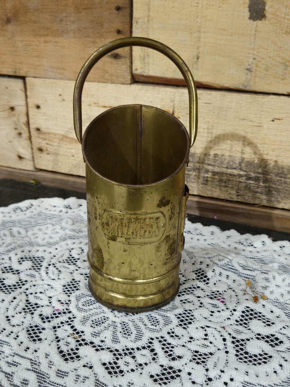 Brass Matchstick Holder-Vintage